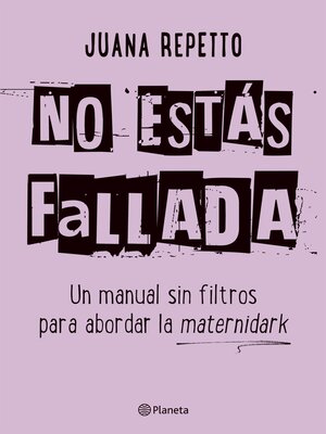 cover image of No estás fallada